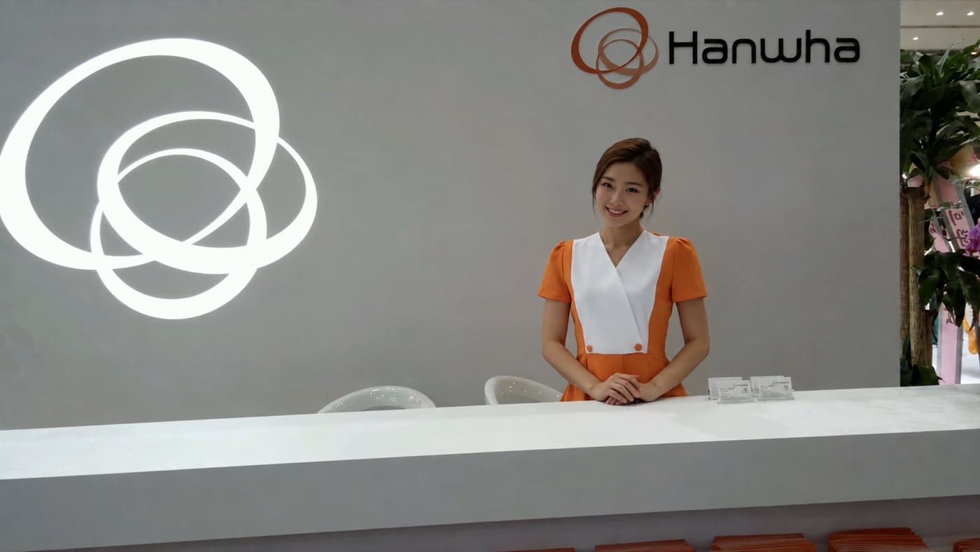 한화 전시 부스 안내
